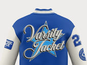 Varsity Bomber Jacket Mockup Back View Preview 3