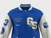 Varsity Bomber Jacket Mockup Front View Preview 3