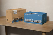 Cardboard Shipping Box Mockup For Packaging Preview 3
