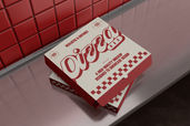 Fast Food Pizza Box Packaging Mockup Preview 2