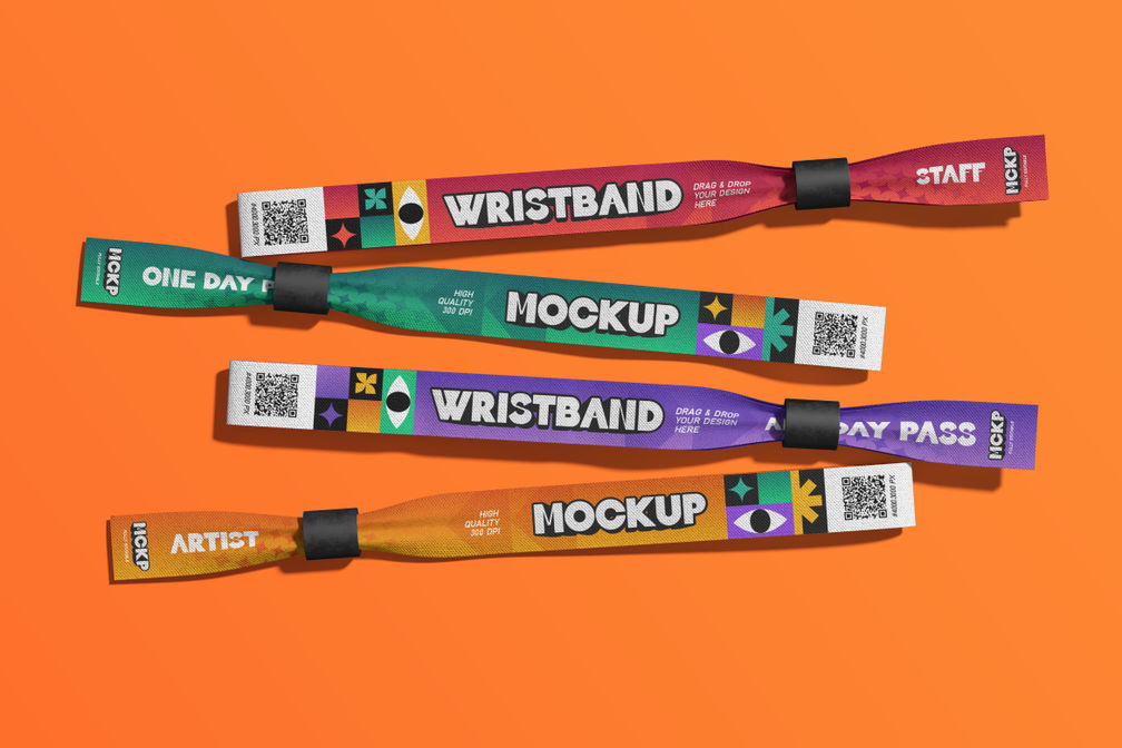 Festival Event Wristband Mockup For Branding Preview 2