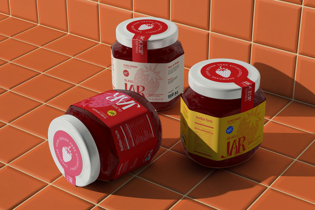 Glass Jar Mockup For Packaging Preview 1