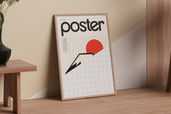 Minimalist Framed Poster Mockup For Wall Art Preview 2