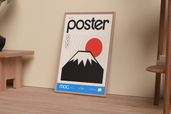 Minimalist Framed Poster Mockup For Wall Art Preview 3