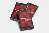 Paperback Book Stack Mokup For Stationery Preview 3