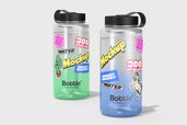 Plastic Water Tumbler Bottle Mockup View 1