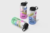 Plastic Water Tumbler Bottle Mockup View 2