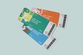 Concert Event Ticket Pass Mockup Top View 1