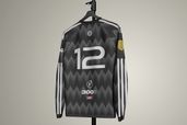 Football Long Sleeve Sports Jersey Mockup Back View
