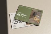 Hardcover Landscape Magazine Catalog Mockup Isometric View 2