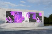 Urban Street Event Advertising Poster Mockup Left Side View