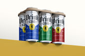 Beverage Drink Can Cardboard Packaging Mockup View 1