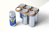 Beverage Drink Can Cardboard Packaging Mockup View 2