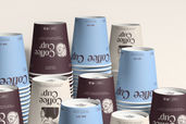 Coffee Shop Disposable Paper Cup Mockup View 1