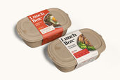 Kraft Lunch Box Food Packaging Mockup For Branding Top View