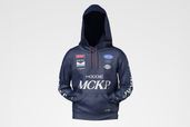 Long Sleeve Motorsport Hoodie Jacket Mockup Front View