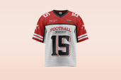 Sports American Football Rugby Jersey Mockup Front Side