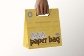 Takeaway Bakery Paper Bag Branding Mockup View 1
