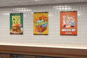 Fast Food Restaurant Poster Mockup For Branding Preview 2