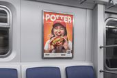 Subway Interior Poster Mockup For Advertising 3