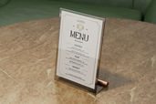 Tabletop Stand Menu Mockup For Restaurant Preview 3