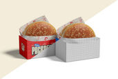 Burger Box Packaging Mockup For Fast Food Preview 11