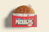 Burger Box Packaging Mockup For Fast Food Preview 9