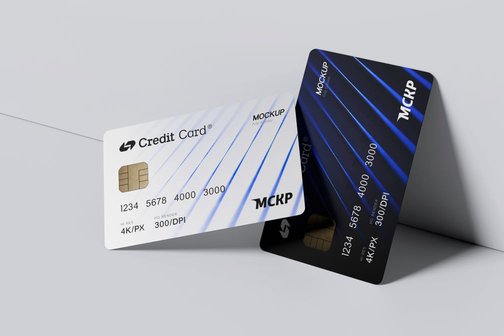 Business Credit Card Mockup For Branding Preview 3