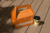 Gable Box And Cup Packaging Mockup For Food Brands Preview 1