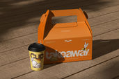 Gable Box And Cup Packaging Mockup For Food Brands Preview 2