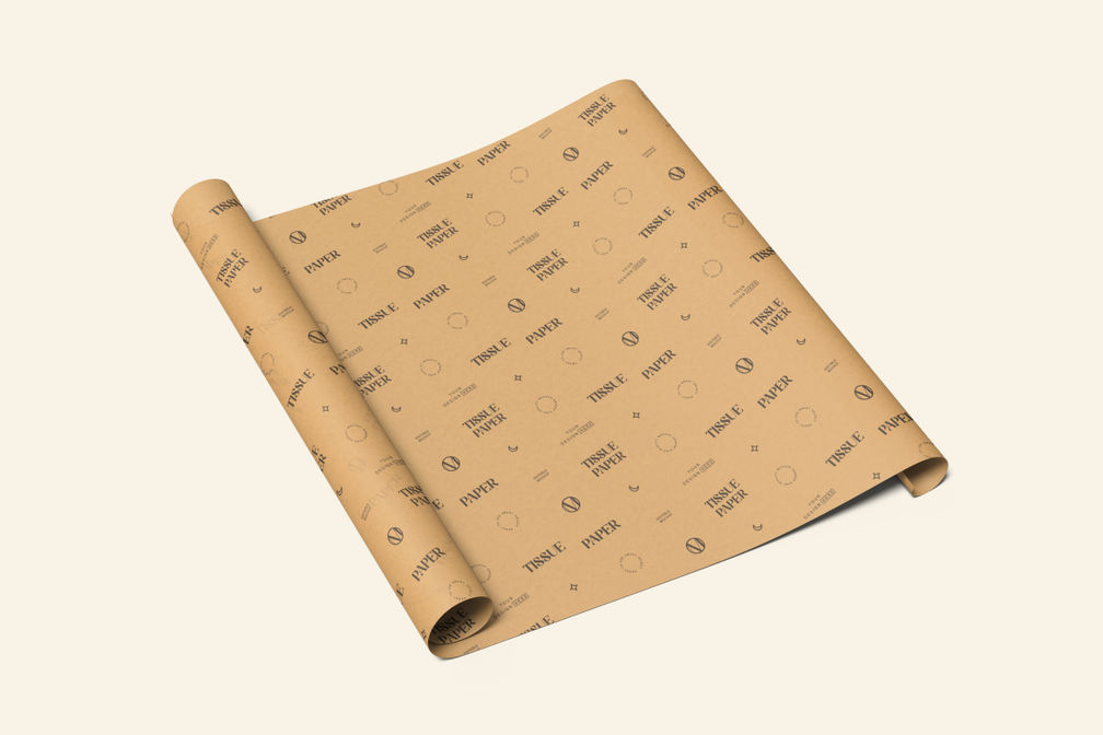 Kraft Tissue Paper Roll Mockup For Branding Preview 3