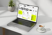 Laptop Website App Screen Mockup For Device Preview 1