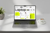 Laptop Website App Screen Mockup For Device Preview 2