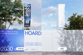 Outdoor Ads Hoarding Banner Mockup For Billboard Preview 3