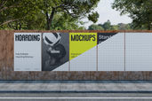 Outdoor Street Hoarding Billboard Mockup For Ads Preview 2