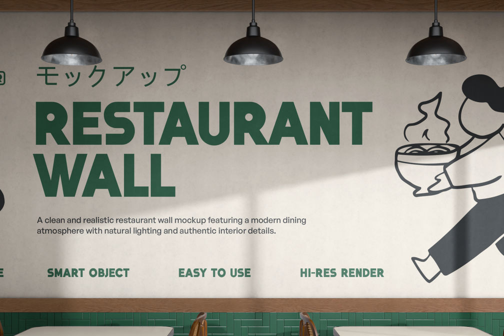 Restaurant Cafe Wall Sticker For Advertising Preview 1