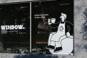 Restaurant Cafe Window Sticker For Business Advertising Preview 2