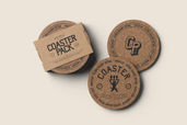 Round Coaster Mockup For Cafe Branding Preview 1