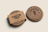 Round Coaster Mockup For Cafe Branding Preview 2