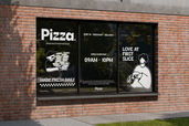 Storefront Window Sticker Mockup For Restaurant Preview 3