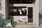 Storefront Window Sticker Mockup For Retail Preview 1