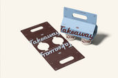 Takeaway Coffee Cup Carrier Mockup For Branding Preview 2