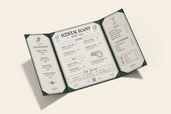 Trifold Restaurant Menu Mockup For Branding Preview 1