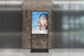 Vertical Indoor Ads Standee Mockup For Billboard Preview 2