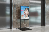 Vertical Indoor Ads Standee Mockup For Billboard Preview 3