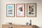 Wall Photo Frame Poster Mockup For Galleries Preview 3