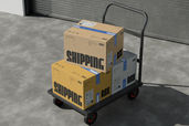 Warehouse Cart Shipping Box Mockup For Logistics Preview 2