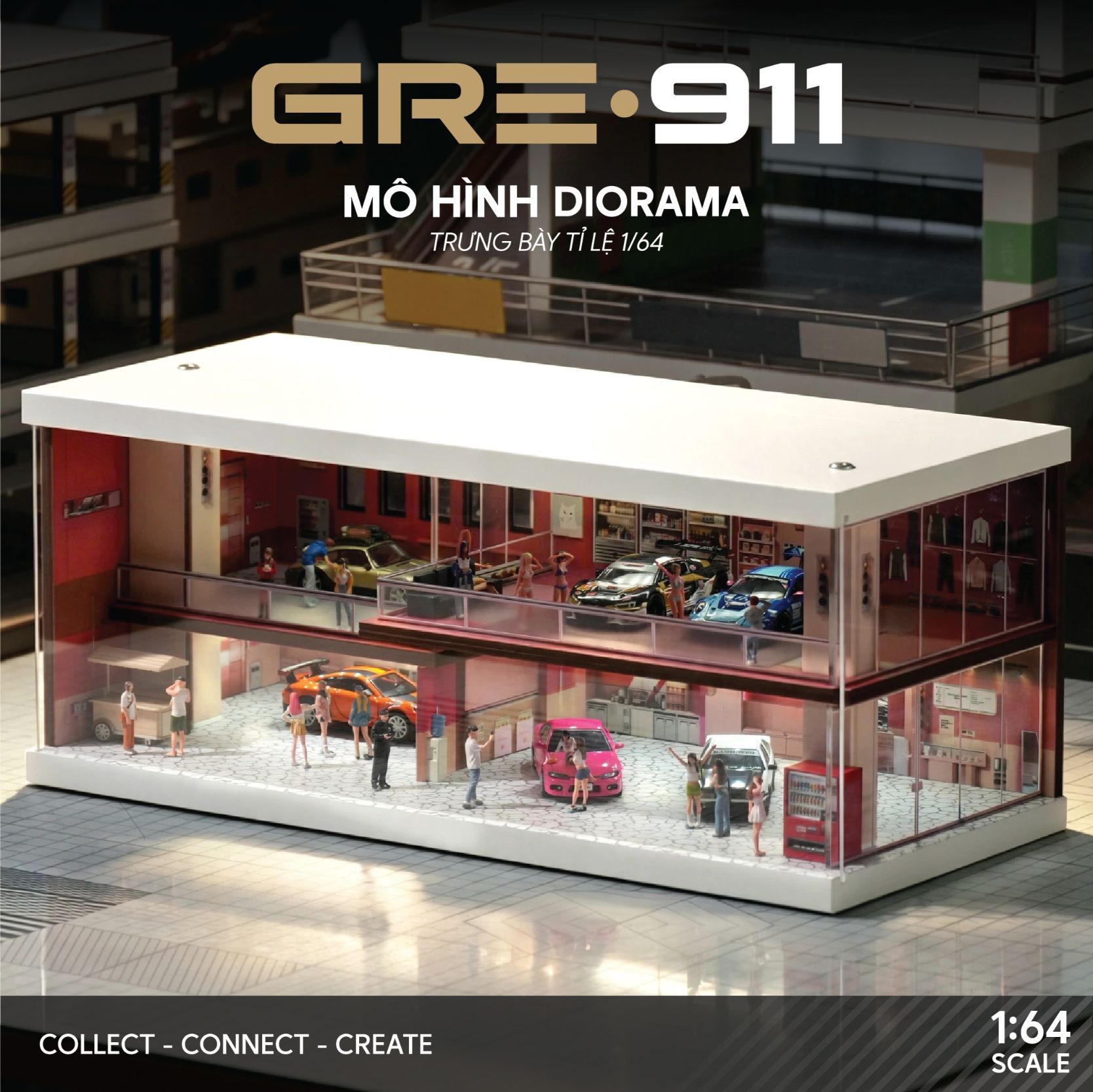 Chi tiet khong gian cafe va car gallery GRE911LED-74