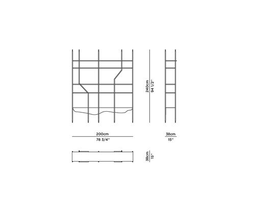 Detalhes técnicos - Lage, Estante