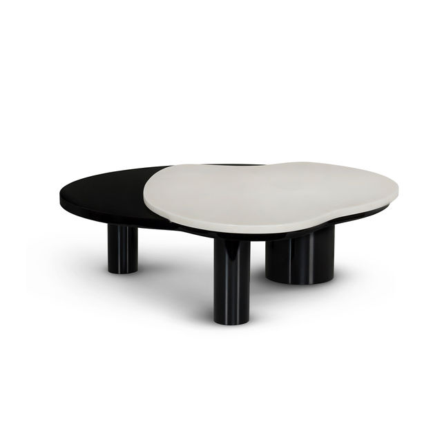 Bordeira Modern Coffee Table, Calacatta Marble